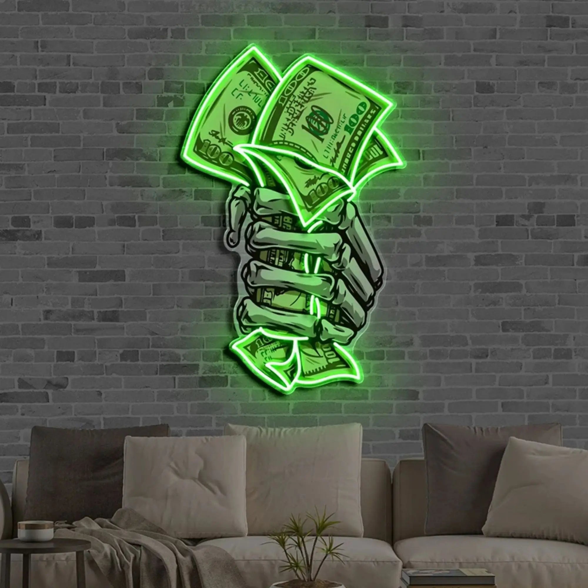 Fist Full of Cash LED Neon Light
