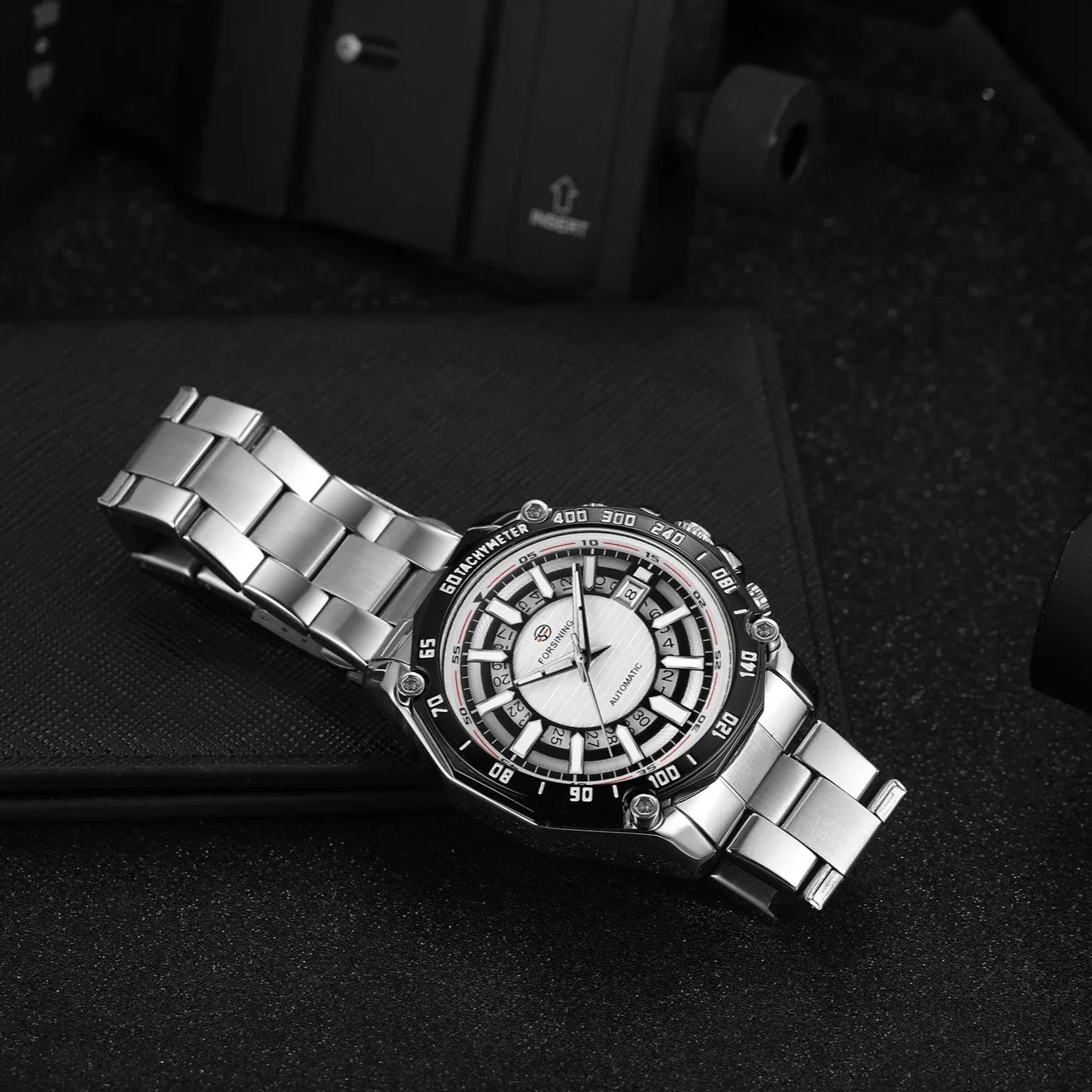 Phantom Steel Automatic Skeleton Watch