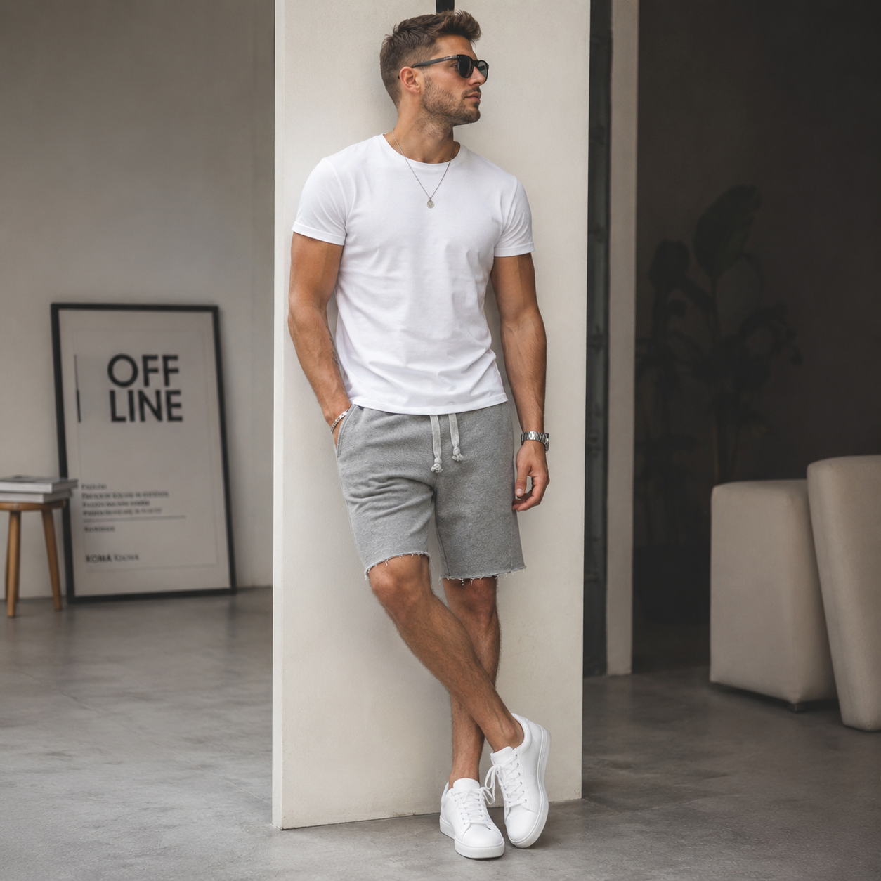 Loose Hem Lounge Shorts