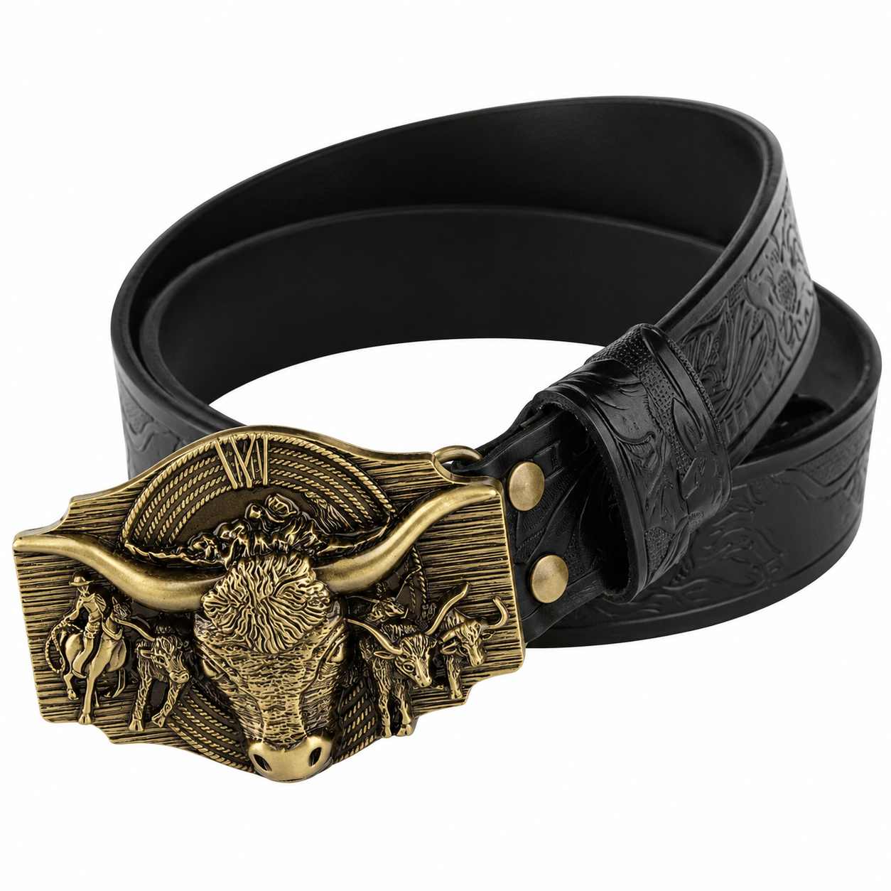 Iron Bull Genuine Leather Belt