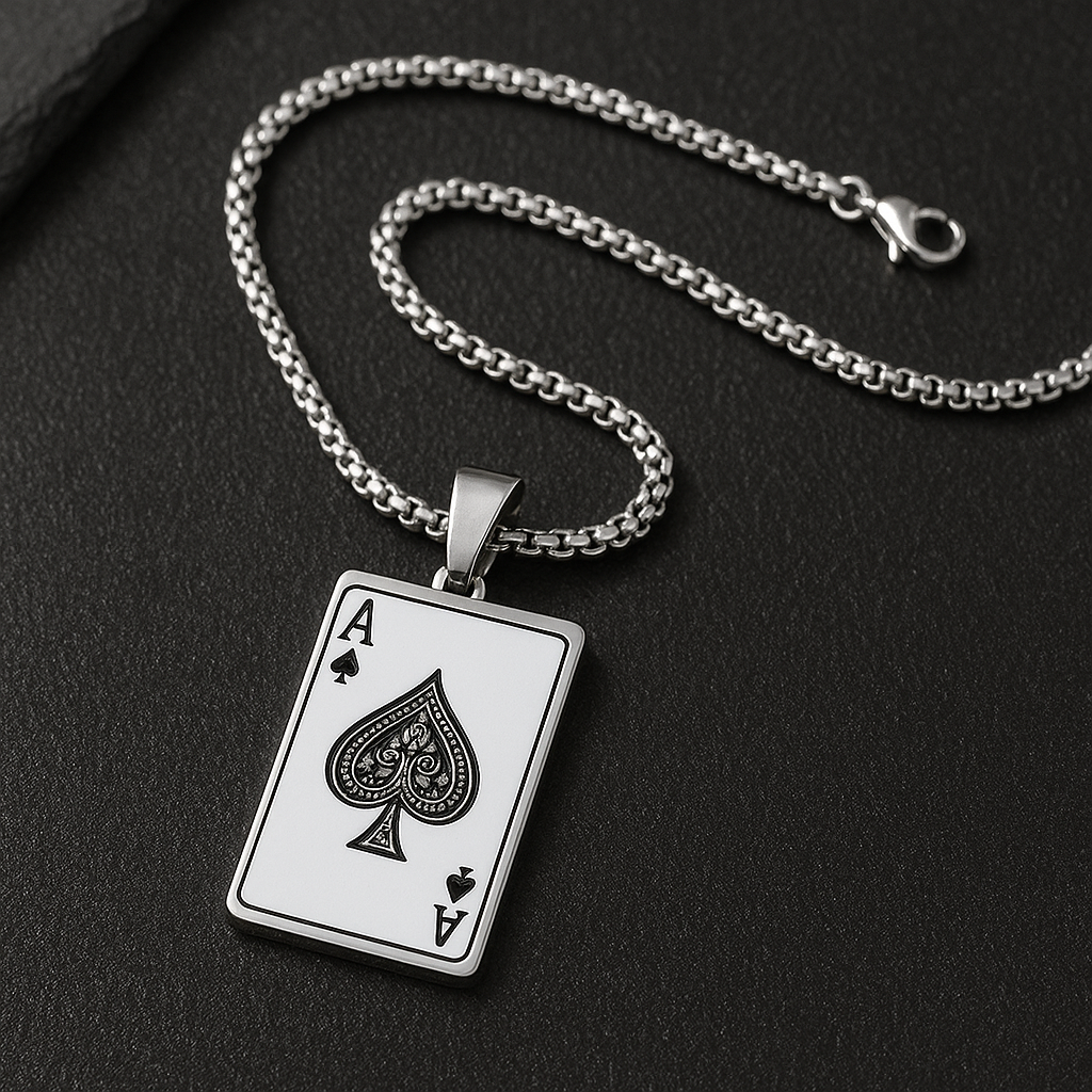 Ace of Spades Pendant