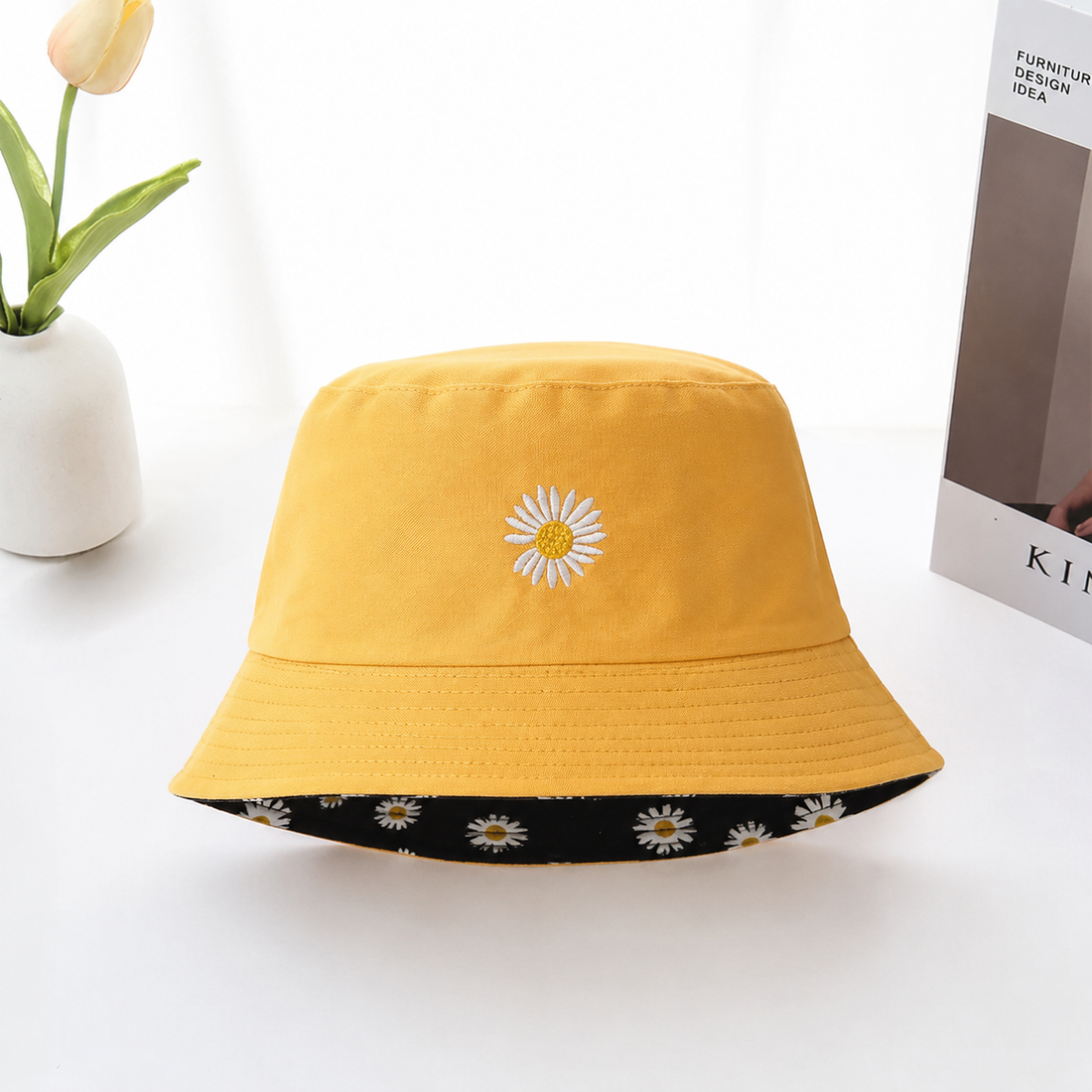 Sunny Daisy Reversible Hat