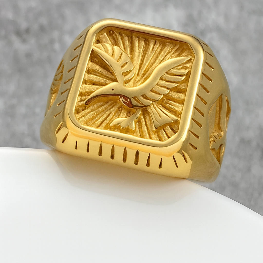 Eagle Crest Signet Ring